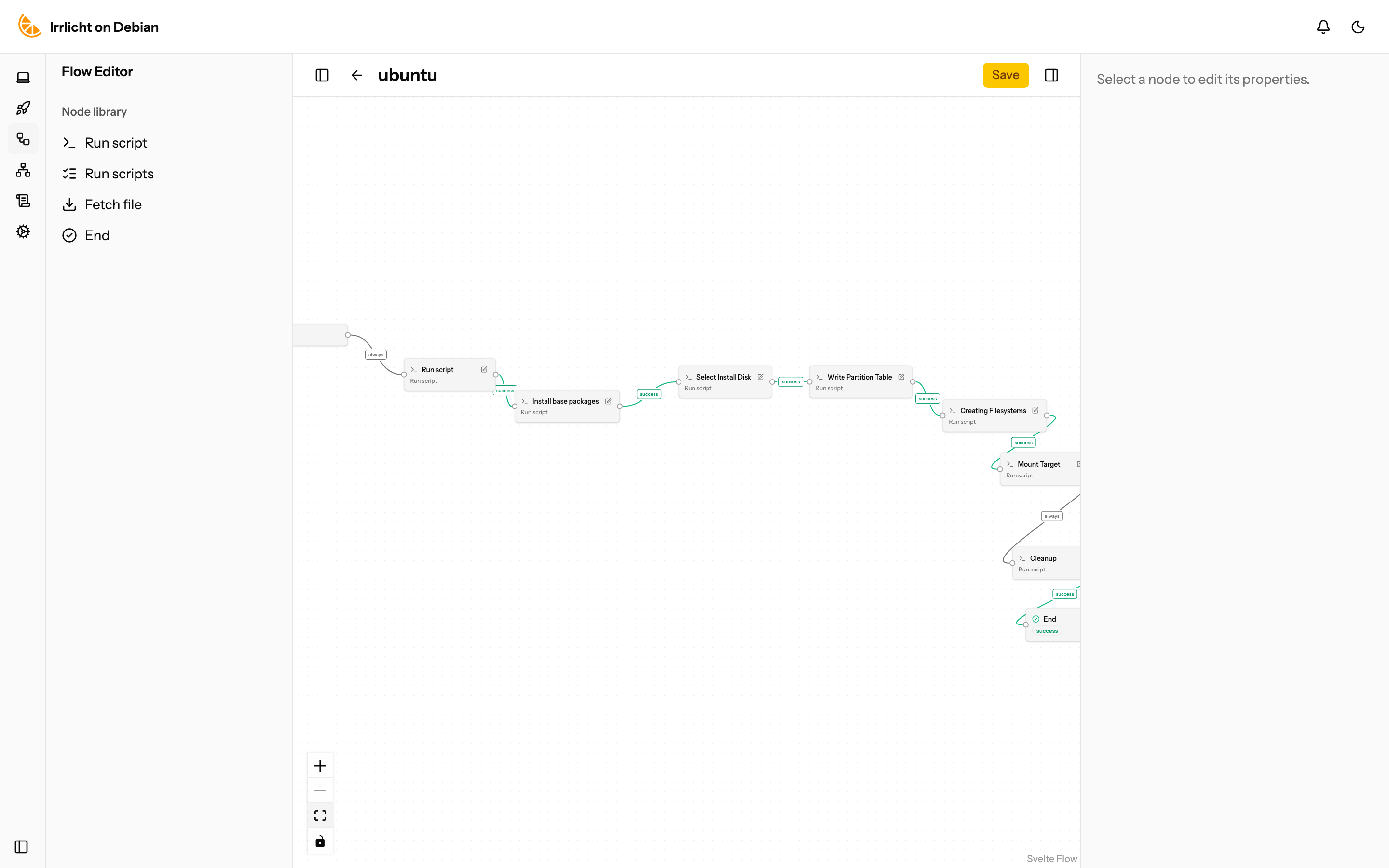 Irrlicht flow editor